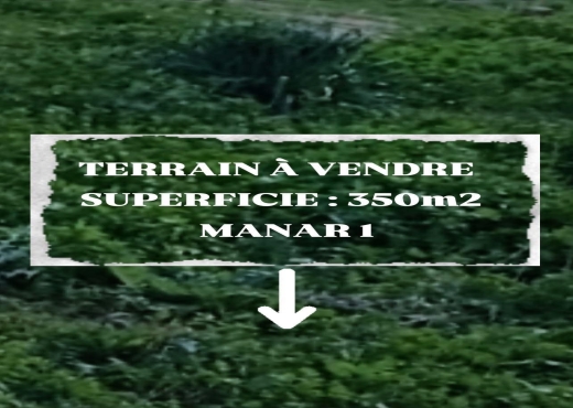 📍 MANAR 1:  TERRAIN À VENDRE